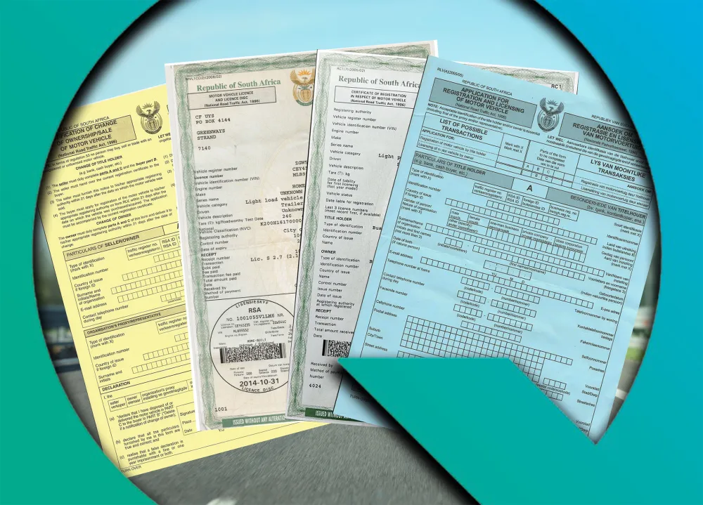 Vehicle registration and ownership papers
